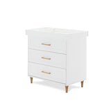 Orla Changing Unit - White with Oak Handles & Feet