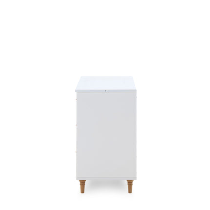 Orla Changing Unit - White with Oak Handles & Feet