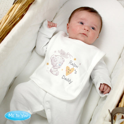 Tiny Tatty Teddy - I heart Baby Bib - Personalised | 0 -3 Months