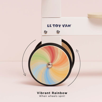 Wooden Rainbow Ride On Trike