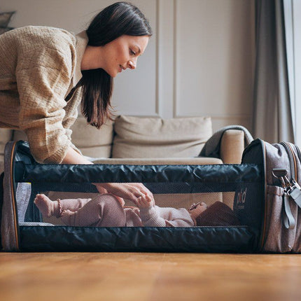 Baby Travel Crib Changing Bag - Windsor Grey - POD ®