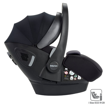 Mimi iSize Travel System with Pecan Car Seat - Black