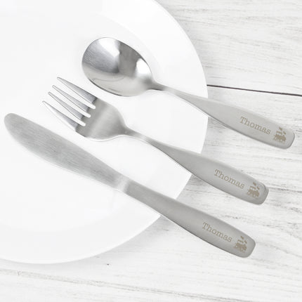 Train - Personalised 3 Piece Cutlery Set