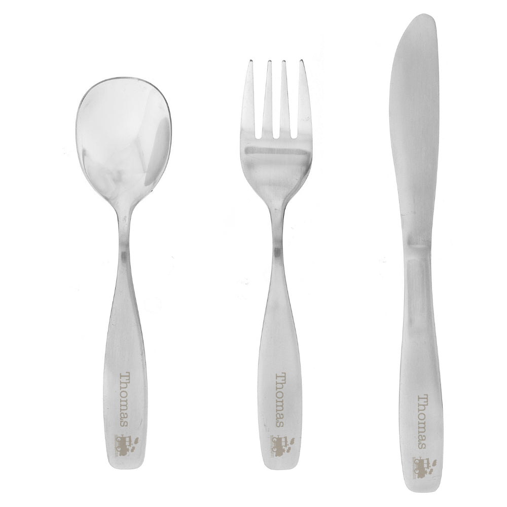 Train - Personalised 3 Piece Cutlery Set