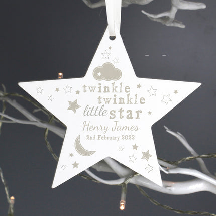 Twinkle Twinkle - Wooden Star Decoration