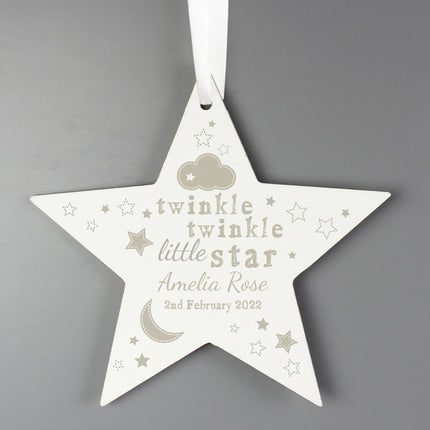 Twinkle Twinkle - Wooden Star Decoration