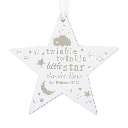 Twinkle Twinkle - Wooden Star Decoration