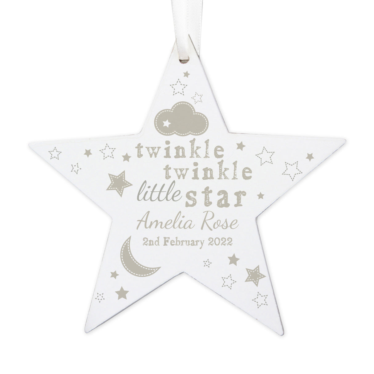Twinkle Twinkle - Wooden Star Decoration