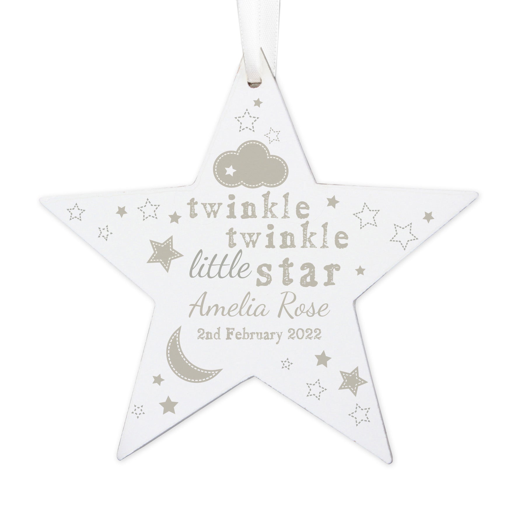 Twinkle Twinkle - Wooden Star Decoration