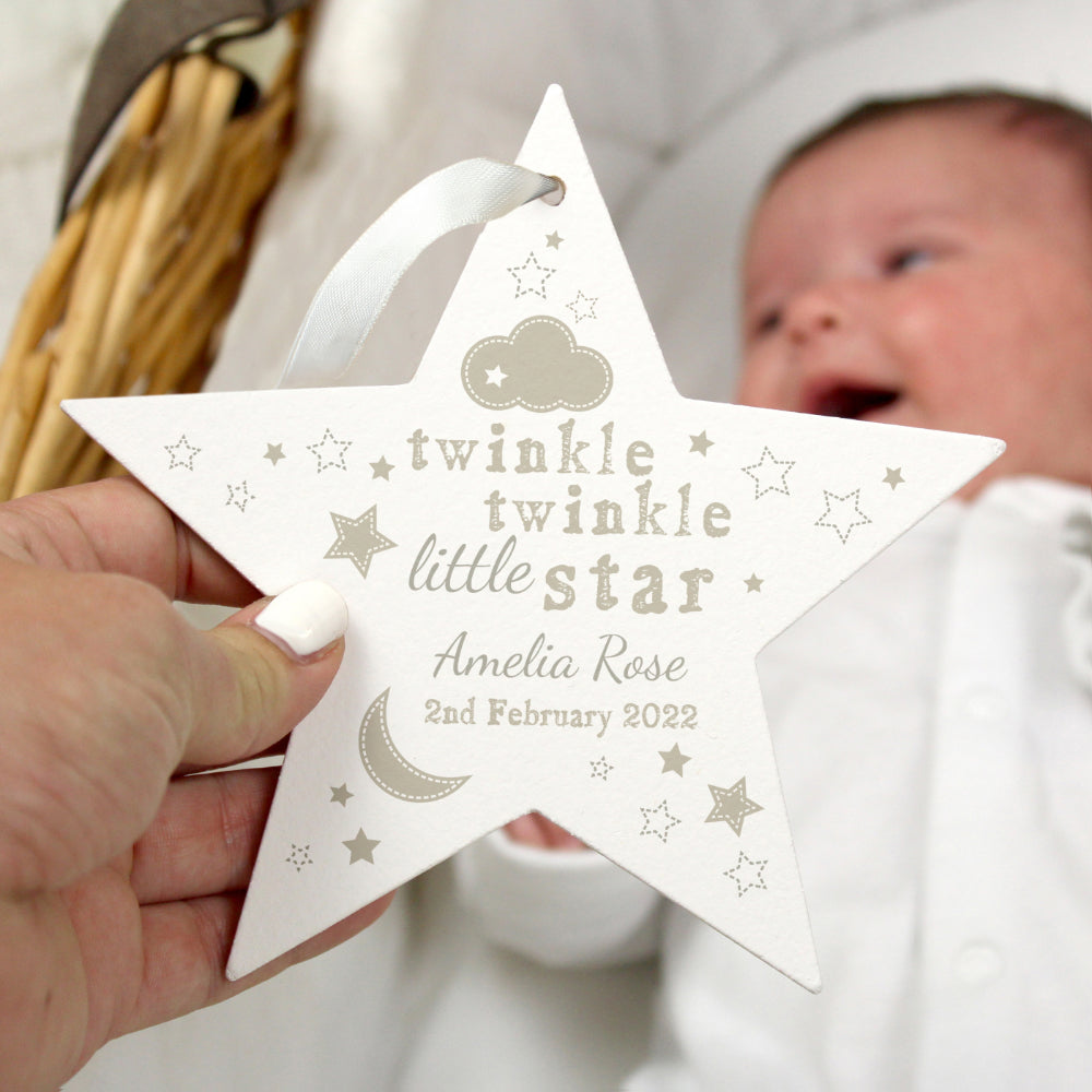 Twinkle Twinkle - Wooden Star Decoration