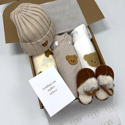 The VIP Cozy Boucle Baby Bear Personalised Gift Box