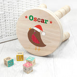 Robin Wooden Stool - Personalised
