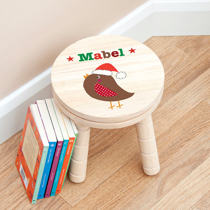 Robin Wooden Stool - Personalised