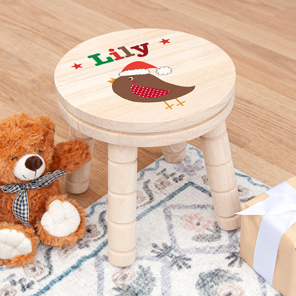 Robin Wooden Stool - Personalised