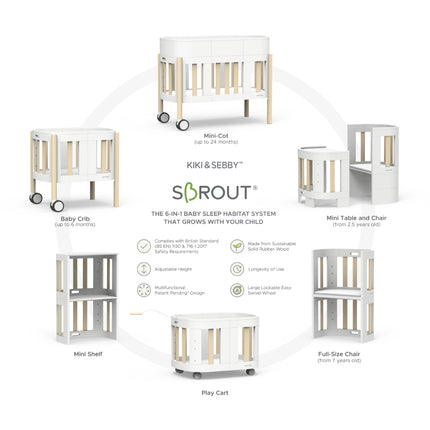 6 in 1 Multifunctional Crib, Cot and beyond
