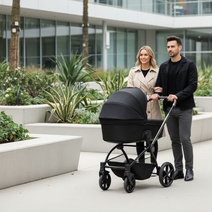 Noordi Sole V3 - 2in1 Pushchair with ThermoCot™ Carrycot, Slate Black