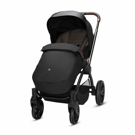 Noordi Sole V3 - 3in1 Travel System with ThermoCot Carrycot + Terra i-Size Car Seat, Slate Black