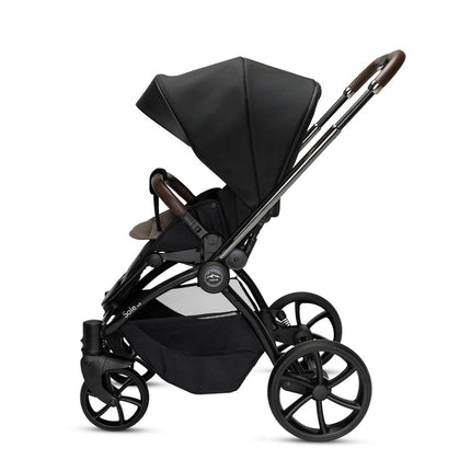 Noordi Sole V3 - 3in1 Travel System with ThermoCot Carrycot + Travel Carrier i-Size Car Seat, Slate Black