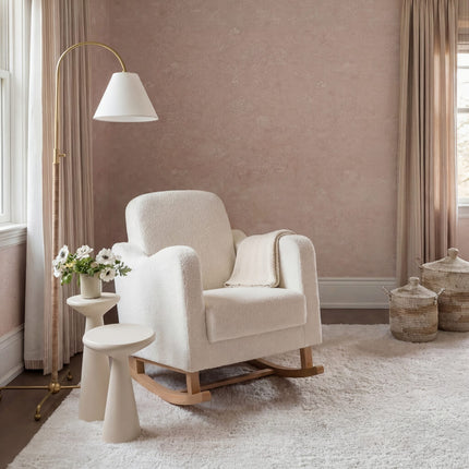 Soother Nursing Rocking Chair - Off White Boucle