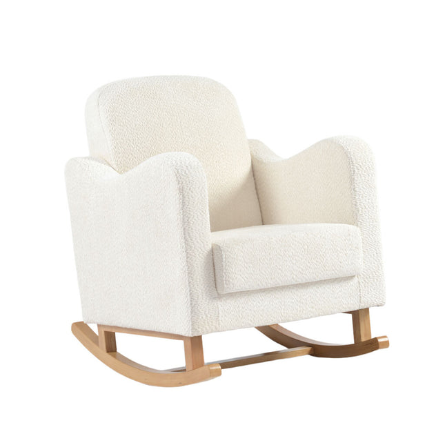 Soother Nursing Rocking Chair - Off White Boucle