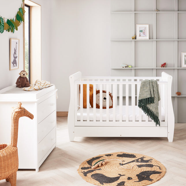 Stella 2 Piece Nursery Room Set - White