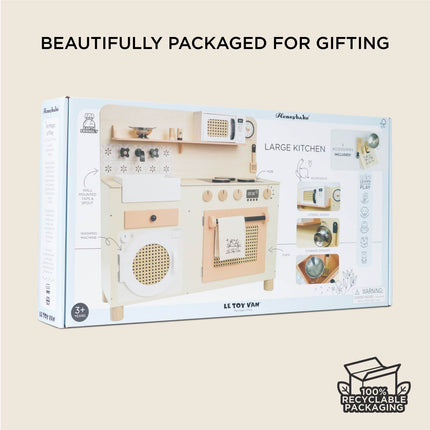 Rattan Family Wooden Play Kitchen