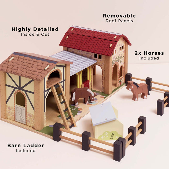Wooden Farmyard Stables
