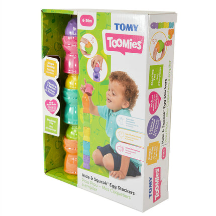 Toomies Hide & Squeak Egg Stackers