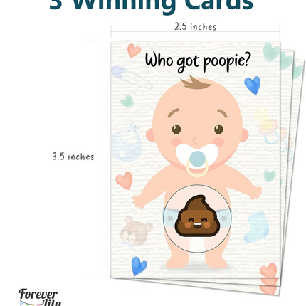 Baby Shower Scratch Off Game - 33 Card Pack