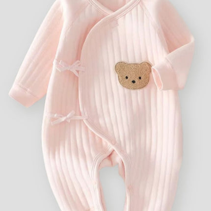 The Cozy Pink Boucle Baby Bear & Strawberry Personalised Gift Box