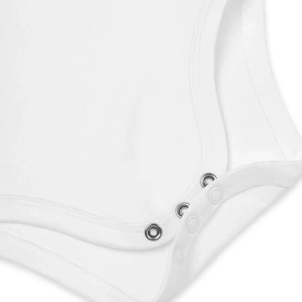 Peach Personalised Bodysuit in White