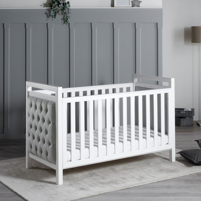 Velvet Deluxe 3 Piece Nursery Room Set - White