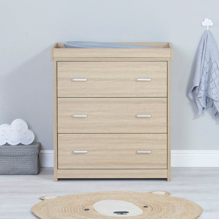 Veni 2 Piece Nursery Room Set + Drawer - Oak