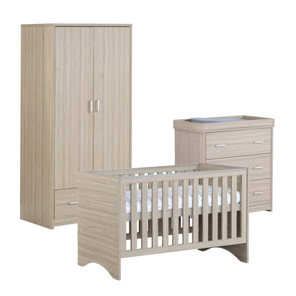 Veni 3 Piece Nursery Room Set - Oak