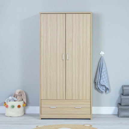 Veni 3 Piece Nursery Room Set + Drawer - Oak