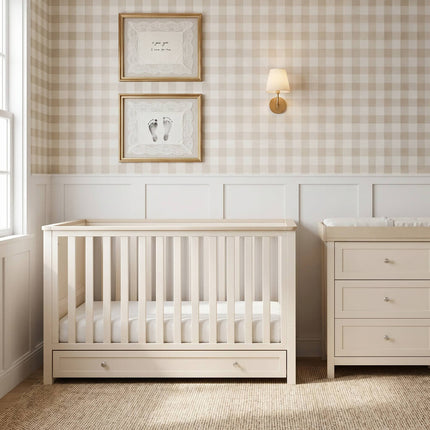 Wanderer Cot Bed - Cashmere & Oak