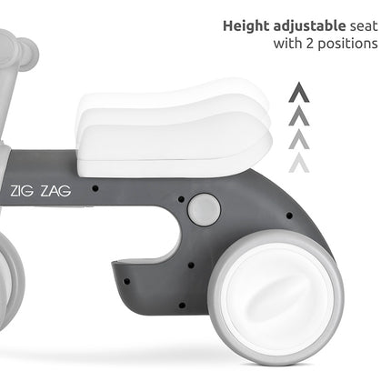 Ride On Bike - Zig Zag - Grey