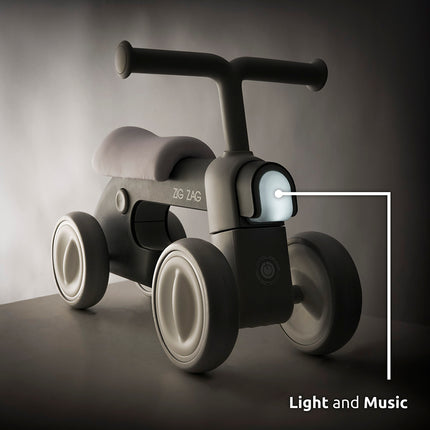 Ride On Bike - Zig Zag - Grey