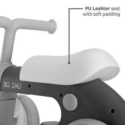 Ride On Bike - Zig Zag - Grey