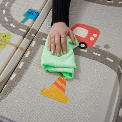 Alphabet & Roads Reversible Toddler Play Mat