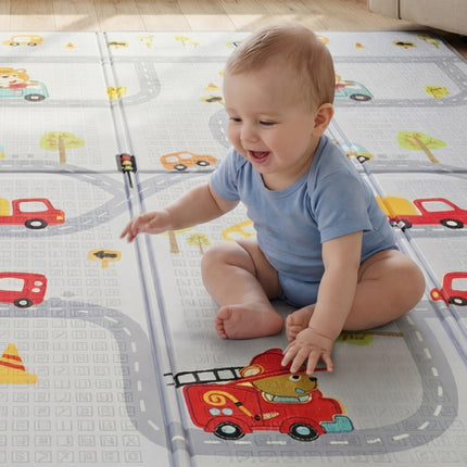Alphabet & Roads Reversible Toddler Play Mat