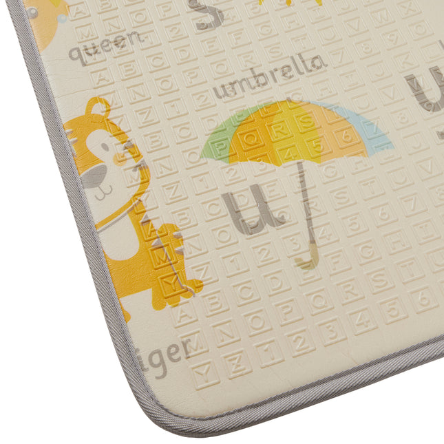 Alphabet & Roads Reversible Toddler Play Mat