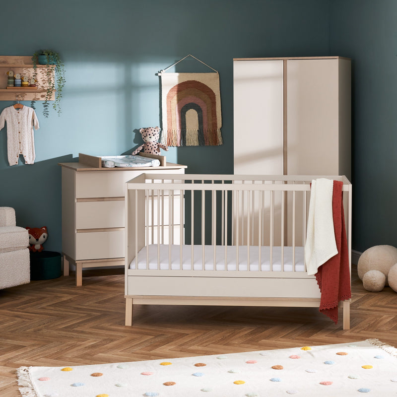 Astrid 3 Piece Nursery Furniture available in Satin or White