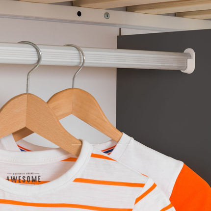 Aurora High Sleeper Bed - Charcoal & White