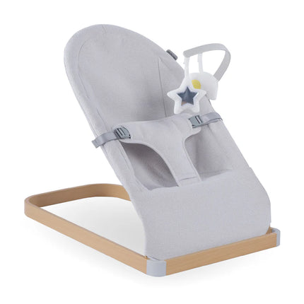 Baby Bouncer with Toy Bar - Grey