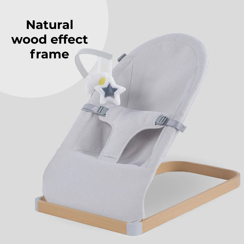 Baby Bouncer with Toy Bar - Grey