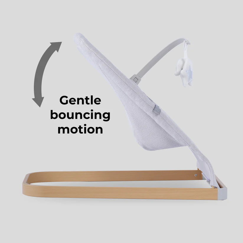 Baby Bouncer with Toy Bar - Grey