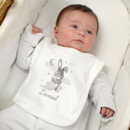 Baby Bunny Baby Bib - Personalised | 0 -3 Months