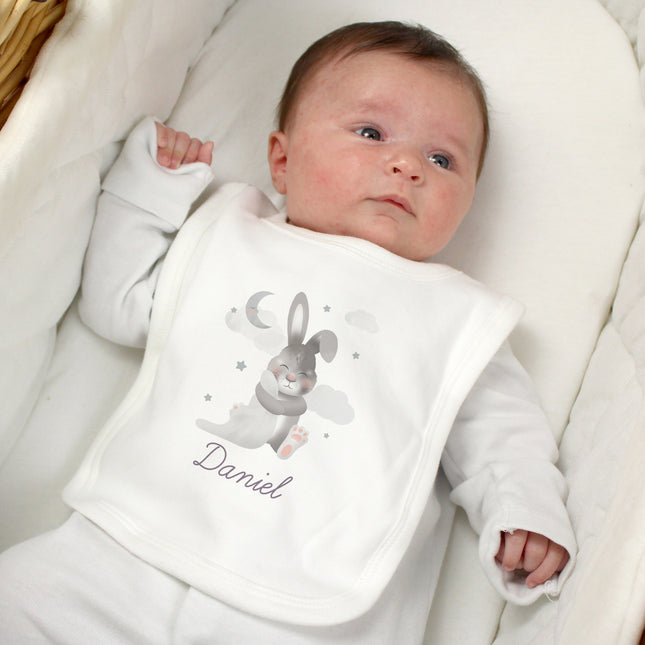 Baby Bunny Baby Bib - Personalised | 0 -3 Months