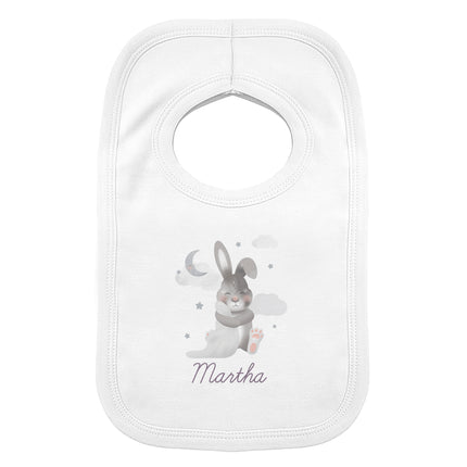 Baby Bunny Baby Bib - Personalised | 0 -3 Months